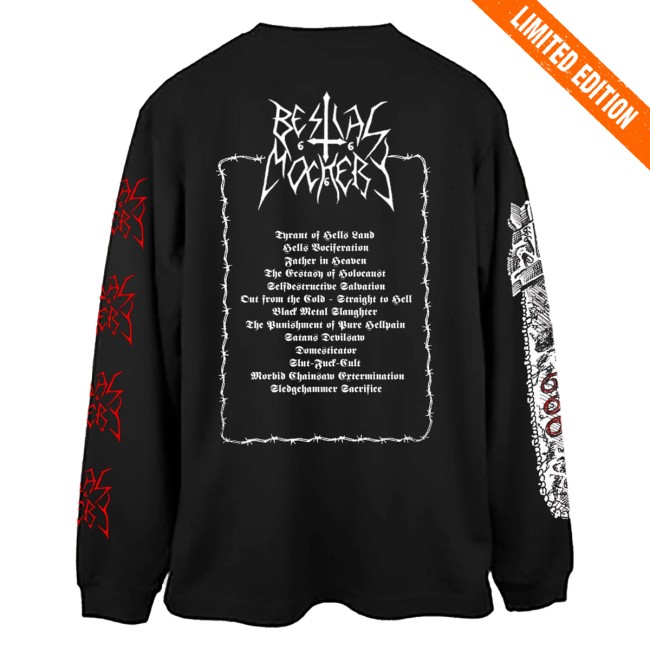 Temporal Dimensions Patches Merch Store Bestial Mockery Gospel Of The Insane Longsleeve 4 Temporal Dimensions Patches Merch Store Bestial Mockery Gospel Of The Insane Longsleeve