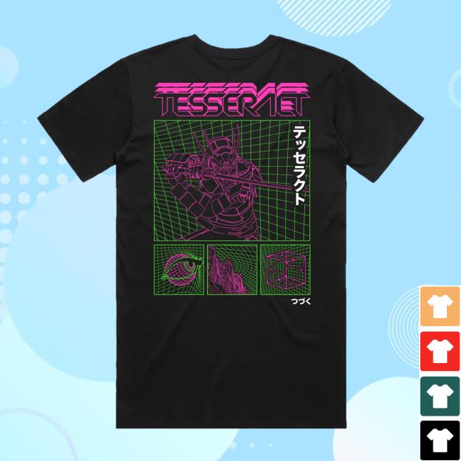 Tesseract Merch Store Neon Samurai Tee Black 4 Tesseract Merch Store Neon Samurai Tee Black