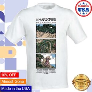 The Longest Johns Merch Store Ends Of The Earth Uk Tour White T-Shirt