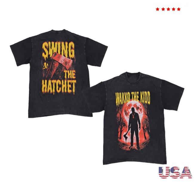 Wakko Exotics Merch Store Wakko The Kidd Swing The Hatchet Charcoal Grey Tee 5 Wakko Exotics Merch Store Wakko The Kidd Swing The Hatchet Charcoal Grey Tee
